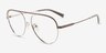 Kori Gray Silver MetalEyeglass Frames from EyeBuyDirect, Angle View