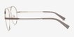 Kori Gray Silver MetalEyeglass Frames from EyeBuyDirect, Side View