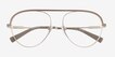 Kori Gray Silver MetalEyeglass Frames from EyeBuyDirect, Closed View