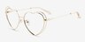 Always Gold MetalEyeglass Frames from EyeBuyDirect, Angle View