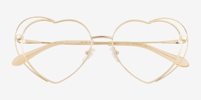 Always Gold MetalEyeglass Frames from EyeBuyDirect, Closed View