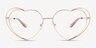 Always Rose Gold MetalEyeglass Frames from EyeBuyDirect, Front View