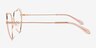 Always Rose Gold MetalEyeglass Frames from EyeBuyDirect, Side View