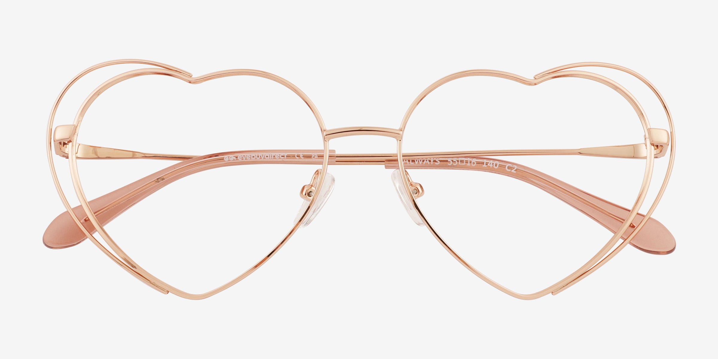 New Radiance by Viva VV-8025 028 Shiny Rose Gold Eyeglasses 53/18/140 Viva Eyeglass Frames for sale | eBay main image 4