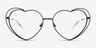 Always Noir MétalMontures de lunettes de vue d'EyeBuyDirect, Vue de Face