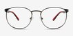 Ftw Matte Gunmetal MetalEyeglass Frames from EyeBuyDirect, Front View