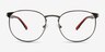 Ftw Matte Gunmetal MétalMontures de lunettes de vue d'EyeBuyDirect, Vue de Face
