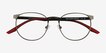 Ftw Matte Gunmetal MetalEyeglass Frames from EyeBuyDirect, Closed View