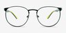 Ftw Matte Dark Green MetalEyeglass Frames from EyeBuyDirect, Front View