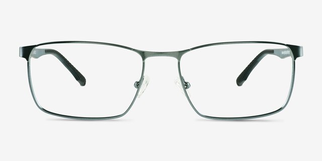 Pc Gray Green Blue MetalEyeglass Frames from EyeBuyDirect, Front View