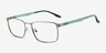 Pc Gray Green Blue MetalEyeglass Frames from EyeBuyDirect, Angle View