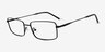 Atsu Black Eco-friendlyEyeglass Frames from EyeBuyDirect, Angle View