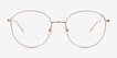 Coles Rose Gold Alternative MaterialsEyeglass Frames from EyeBuyDirect, Front View