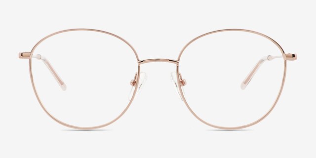 Coles Rose Gold Eco-friendlyEyeglass Frames from EyeBuyDirect, Front View