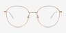Coles Rose Gold Eco-friendlyEyeglass Frames from EyeBuyDirect, Front View