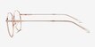 Coles Rose Gold Alternative MaterialsEyeglass Frames from EyeBuyDirect, Side View