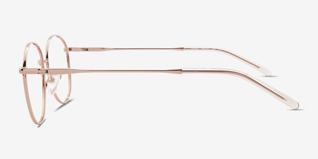 Coles Rose Gold Eco-friendlyEyeglass Frames from EyeBuyDirect, Side View