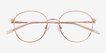 Coles Rose Gold Alternative MaterialsEyeglass Frames from EyeBuyDirect, Closed View