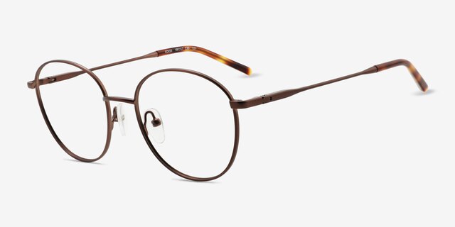 Coles Bronze Eco-friendlyEyeglass Frames from EyeBuyDirect, Angle View