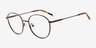 Coles Bronze Eco-friendlyEyeglass Frames from EyeBuyDirect, Angle View