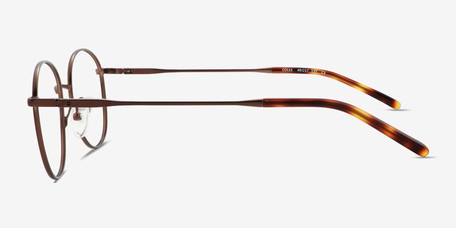 Coles Bronze Eco-friendlyEyeglass Frames from EyeBuyDirect, Side View