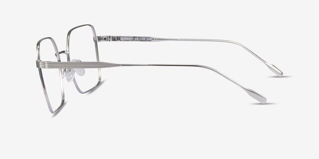 Durnan Argenté MétalMontures de lunettes de vue d'EyeBuyDirect, Vue de Côté