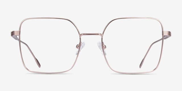Durnan Rose Gold MetalEyeglass Frames from EyeBuyDirect, Front View