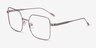 Durnan Rose Gold MetalEyeglass Frames from EyeBuyDirect, Angle View