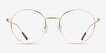 Walton Gold MetalEyeglass Frames from EyeBuyDirect, Front View