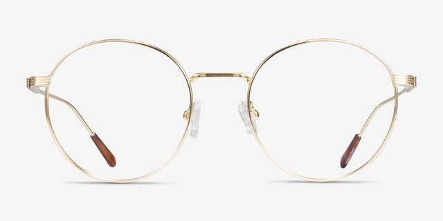 Walton Gold MetalEyeglass Frames from EyeBuyDirect, Front View