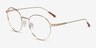 Walton Gold MetalEyeglass Frames from EyeBuyDirect, Angle View