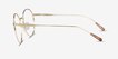 Walton Gold MetalEyeglass Frames from EyeBuyDirect, Side View