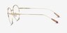 Walton Gold MetalEyeglass Frames from EyeBuyDirect, Side View