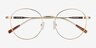 Walton Gold MetalEyeglass Frames from EyeBuyDirect, Closed View