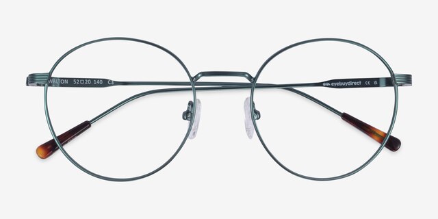 Walton Green MetalEyeglass Frames from EyeBuyDirect, Closed View