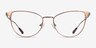 Alli Bronze MétalMontures de lunettes de vue d'EyeBuyDirect, Vue de Face