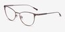 Alli Bronze MétalMontures de lunettes de vue d'EyeBuyDirect, Vue d'Angle