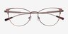 Alli Bronze MétalMontures de lunettes de vue d'EyeBuyDirect, Vue Rapprochée