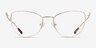 Alli Doré MétalMontures de lunettes de vue d'EyeBuyDirect, Vue de Face