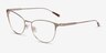 Alli Doré MétalMontures de lunettes de vue d'EyeBuyDirect, Vue d'Angle