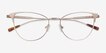 Alli Gold MetalEyeglass Frames from EyeBuyDirect, Closed View