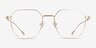 Tilden Gold MetalEyeglass Frames from EyeBuyDirect, Front View