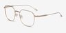 Tilden Gold MetalEyeglass Frames from EyeBuyDirect, Angle View