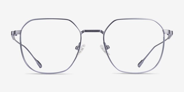 Tilden Blue MetalEyeglass Frames from EyeBuyDirect, Front View