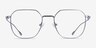 Tilden Blue MetalEyeglass Frames from EyeBuyDirect, Front View