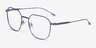 Tilden Blue MetalEyeglass Frames from EyeBuyDirect, Angle View