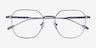 Tilden Blue MetalEyeglass Frames from EyeBuyDirect, Closed View