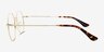 Octave Golden MetalEyeglass Frames from EyeBuyDirect, Side View