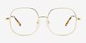 Movement Doré MétalMontures de lunettes de vue d'EyeBuyDirect, Vue de Face