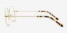 Movement Doré MétalMontures de lunettes de vue d'EyeBuyDirect, Vue de Côté